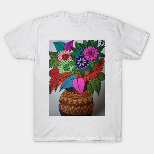 Flowers Vase T-shirt T-Shirt by TeeKool777